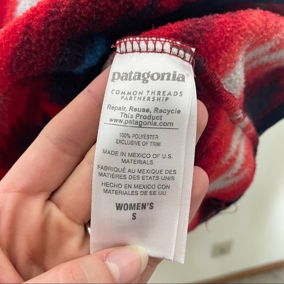 Patagonia Synchilla Red Wild Desert Pullover small - Picture 4 of 5
